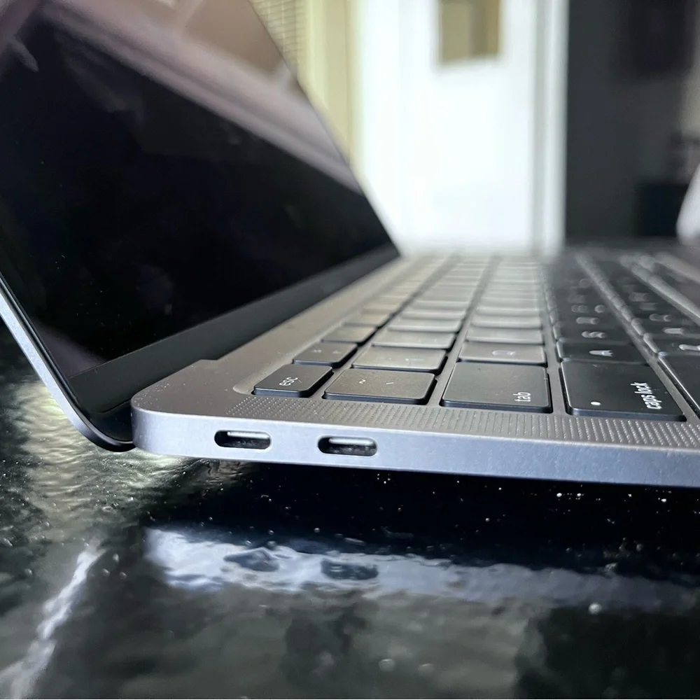 Apple Silver Laptop with Modern Slim Design and Vibrant Display